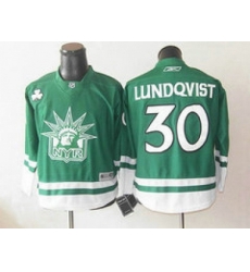 NHL Jerseys New York Rangers #30 lundqvist green