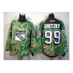 NHL Jerseys New York Rangers #99 Gretzky camo[patch C]