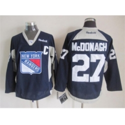 NHL New York Rangers 27 Ryan McDonagh Dark Blue Jerseys