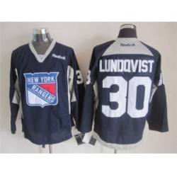 NHL New York Rangers 30 Henrik Lundqvist Dark Blue Jerseys