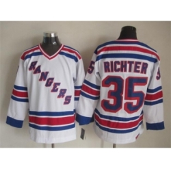 NHL New York Rangers #35 richter white jerseys(New vintage retro)