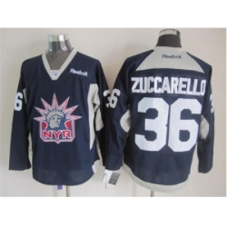 NHL New York Rangers 36 Mats Zuccarello Dark Blue