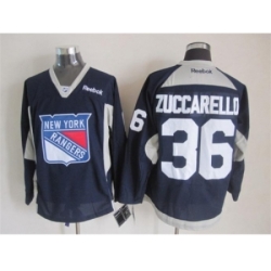 NHL New York Rangers 36 Mats Zuccarello Dark Blue Jerseys