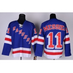 New York Rangers 11 Mark Messier Blue NHL Jerseys