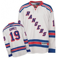 New York Rangers 19# Scott Gomez Premier Road white Jersey