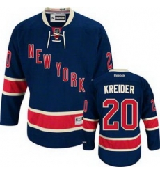 New York Rangers #20 Chris Kreider Dark Blue NHL Jersey