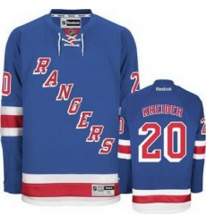 New York Rangers #20 Chris Kreider Light Blue NHL Jersey