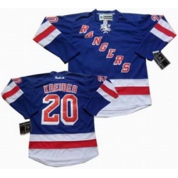 New York Rangers #20 Chris Kreider blue jerseys