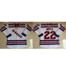 New York Rangers #22 Dan Boyle White Stitched NHL Jersey