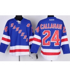 New York Rangers 24 Ryan Callahan Blue NHL Jerseys