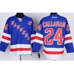 New York Rangers 24 Ryan Callahan Blue NHL Jerseys