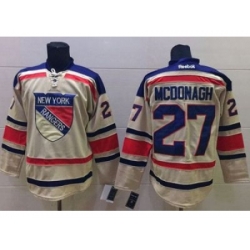 New York Rangers #27 Ryan McDonagh Cream 2012 Winter Classic Stitched NHL Jersey