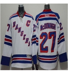 New York Rangers #27 Ryan McDonagh White Road Stitched NHL Jersey