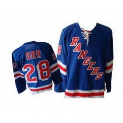 New York Rangers 28 Orr blue Jerseys