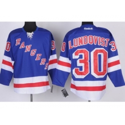 New York Rangers 30 Henrik Lundqvist Blue Jerseys