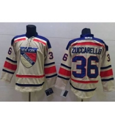 New York Rangers #36 Mats Zuccarello Cream 2012 Winter Classic Stitched NHL Jersey
