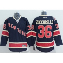 New York Rangers #36 Mats Zuccarello Navy Blue Alternate Stitched NHL Jersey