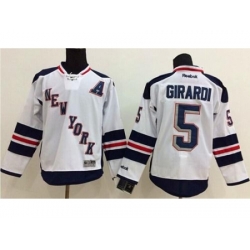 New York Rangers #5 Dan Girardi White 2014 Stadium Series Stitched NHL Jersey