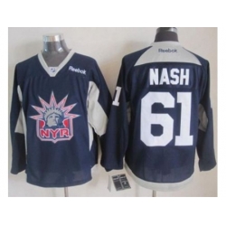 New York Rangers #61 Rick Nash Navy Blue Practice Stitched NHL Jersey
