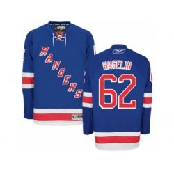 New York Rangers #62 Carl Hagelin Blue Home Jersey