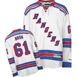 New York Rangers Rick Nash #61 white Jersey