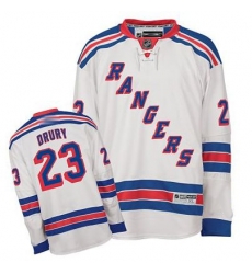 RBK hockey jerseys NY Rangers 23# DRURY white jerseys