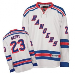 RBK hockey jerseys NY Rangers 23# DRURY white jerseys