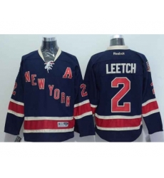 nhl jerseys new york rangers #2 leetch dk.blue[2014 new stadium][patch A][85th]