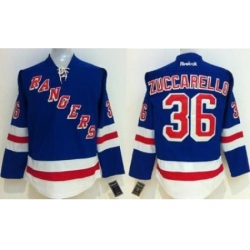 Women's New York Rangers #36 Mats Zuccarello Blue Home Stitched NHL Jersey
