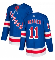 Youth Adidas New York Rangers 11 Mark Messier Premier Royal Blue Home NHL Jersey 