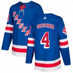 Youth Adidas New York Rangers 4 Ron Greschner Premier Royal Blue Home NHL Jersey 