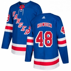 Youth Adidas New York Rangers 48 Brett Howden Premier Royal Blue Home NHL Jersey 