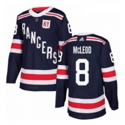 Youth Adidas New York Rangers 8 Cody McLeod Authentic Navy Blue 2018 Winter Classic NHL Jersey 