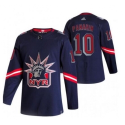 Youth New York Rangers 10 Artemi Panarin Navy Adidas 2020 21 Reverse Retro Alternate NHL Jersey