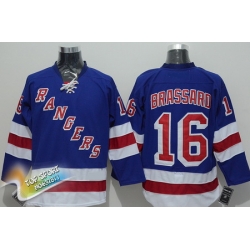 Youth New York Rangers 16 Derick Brassard Hockey Jerseys Blue White Dark Blue Bbrassard Jerseys