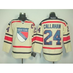 Youth New York Rangers #24 Ryan Callahan cream 2012 winter classic Jersey