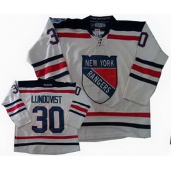 Youth New York Rangers #30 Henrik Lundqvist 2012 winter classic jerseys cream