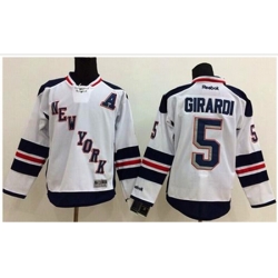 youth New York Rangers #5 Dan Girardi White 2014 Stadium Series Stitched NHL Jersey
