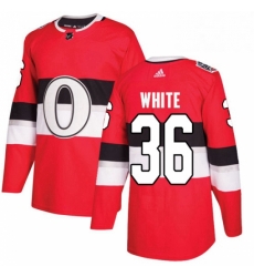 Mens Adidas Ottawa Senators 36 Colin White Red Authentic 2017 100 Classic Stitched NHL Jersey 