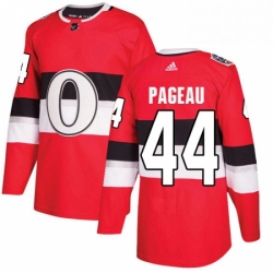 Mens Adidas Ottawa Senators 44 Jean Gabriel Pageau Authentic Red 2017 100 Classic NHL Jersey 