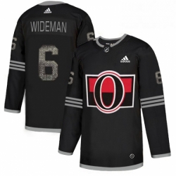 Men's Adidas Ottawa Senators #6 Chris Wideman Black 1 Authentic Classic Stitched NHL Jersey