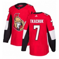 Mens Adidas Ottawa Senators 7 Brady Tkachuk Premier Red Home NHL Jerse