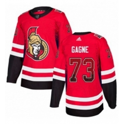 Mens Adidas Ottawa Senators 73 Gabriel Gagne Authentic Red Drift Fashion NHL Jersey 