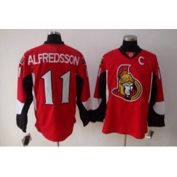 Ottawa Senators 11 ALFREDSSON red jerseys C patch