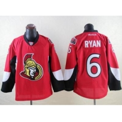 Ottawa Senators 6 Bobby Ryan Red Stitched NHL Jersey