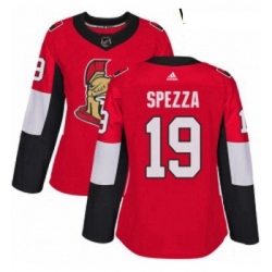 Womens Adidas Ottawa Senators 19 Jason Spezza Authentic Red Home NHL Jersey 