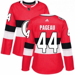Womens Adidas Ottawa Senators 44 Jean Gabriel Pageau Authentic Red 2017 100 Classic NHL Jersey 