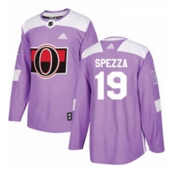 Youth Adidas Ottawa Senators 19 Jason Spezza Authentic Purple Fights Cancer Practice NHL Jersey 