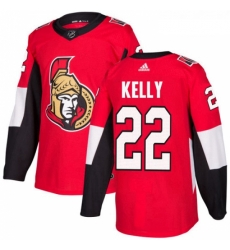 Youth Adidas Ottawa Senators 22 Chris Kelly Authentic Red Home NHL Jersey 