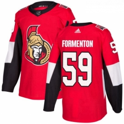 Youth Adidas Ottawa Senators 59 Alex Formenton Authentic Red Home NHL Jersey 